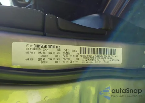 2015 Jeep Grand Cherokee Altitude z USA, uszkodzony, nr VIN 1C4RJFAG7FC676164